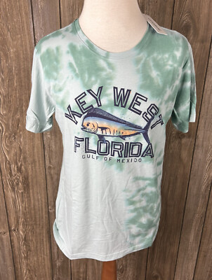 Camp David Mens Tie Dye Key West Florida T Shirt Size Large NWT NCAA Souvenir