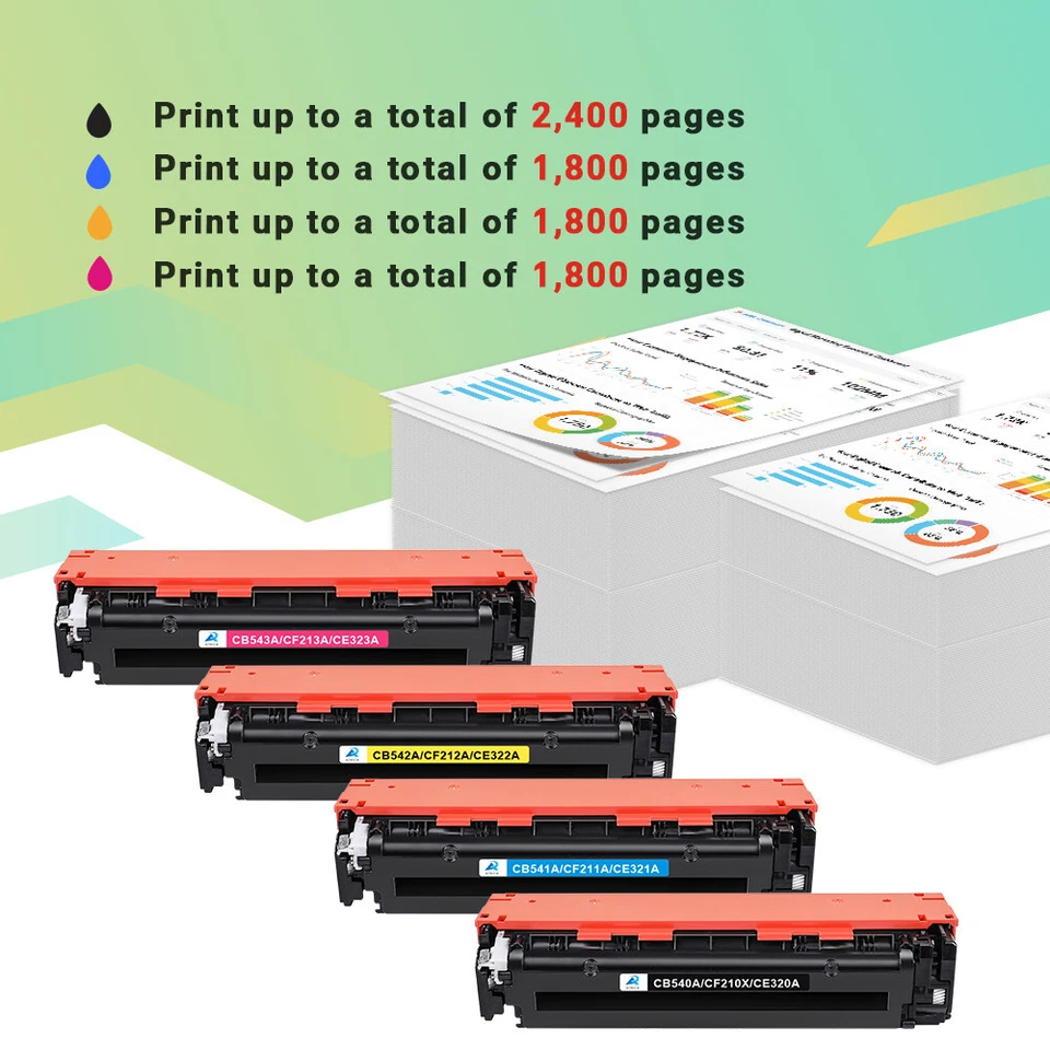 LOT Toner fits for HP LaserJet CP1215 CP1510 CP1514n CP1515n M251n M276nw CP1525 - Image 2 of 4