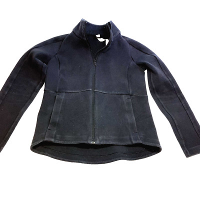 Lululemon Mainstay?  Womens Black Full Zip Jacket 2 Pockets Thick  Sz 2