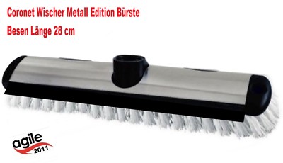 28 cm Coronet Wischer Kunststoff Edelstahl Edition Bürste Besen WISCHER WIPER 