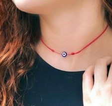 Evil eye choker necklace good luck eye protection jewelry women gift mal de ojo