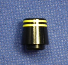 Golf Club Ferrules Premium Quality 0.335'' Wood Black/ 2 Yellow Rings
