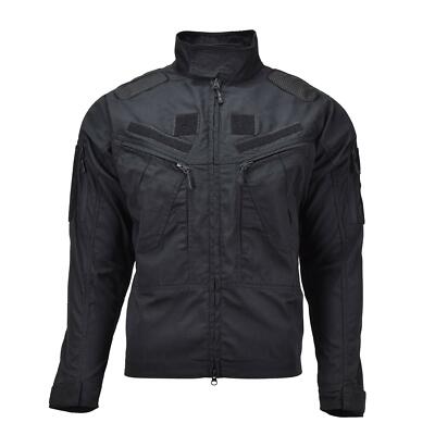 Mil-Tec Brand Army Style Black Chimera Jacket Ripstop Narrow Fit Military Shirts
