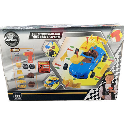 Think Gizmos Construction Racing Car Kit V3 Toy w/ Lights Sounds