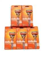 Lot of (5) New Sealed Gillette Fusion 5 Cartridge Razor. 1 Razor + 1 Cartridge.