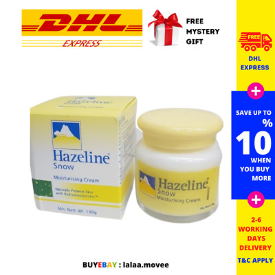 20 Box 100g HAZELINE Snow Moisturizing Cream Whitening Natural Protect SkinCare