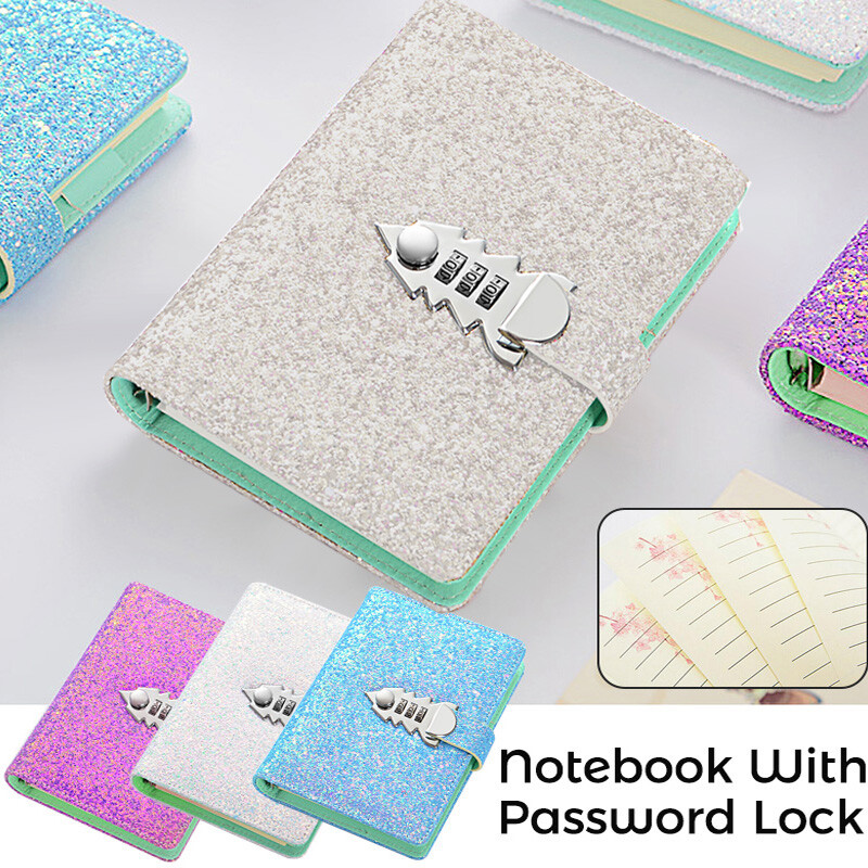 Confetti Lockable Notebook Born To Sparkle Confetti Locking Journal For ...