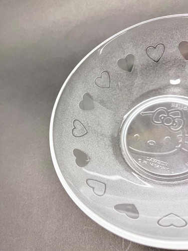 Sanrio Hello Kitty Plate Glass Dish LAWSON 40th Anniversary 2014 Japan W/BOX! - Picture 6 of 10