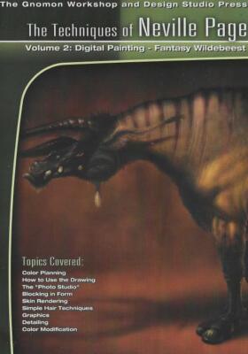 Learn Digital Painting: Fantasy Wildebeest PC DVD rendering detailing graphics!