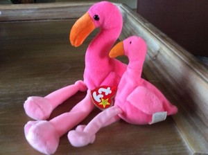 Ty Pinky The Flamingo Beanie Baby 1995 Teenie 1993 Error Retired New Mint Ebay
