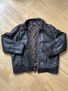 dkny leather biker jacket
