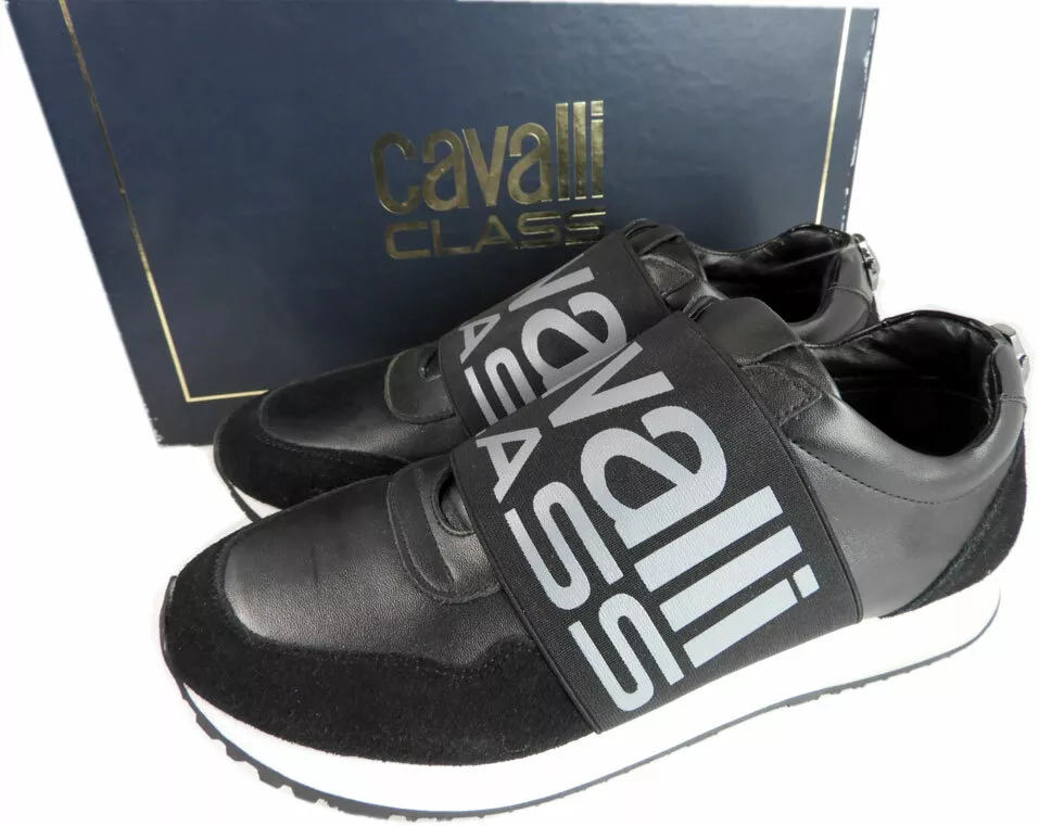 Roberto Sneakers Cavalli Class Elastic Band Shoes 39 Black eBay