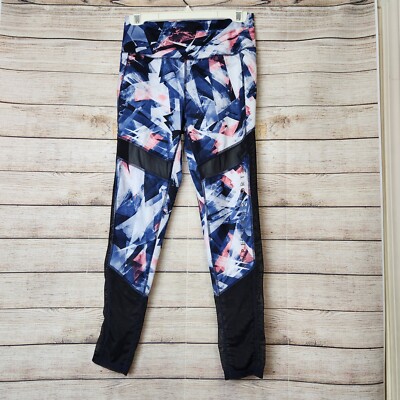 Super Dry Sport Tech Leggings w/ Mesh Exercise YOGA PANTS Size 8