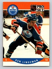 Ken Linseman 1990-91 Pro Set #444 Edmonton Oilers