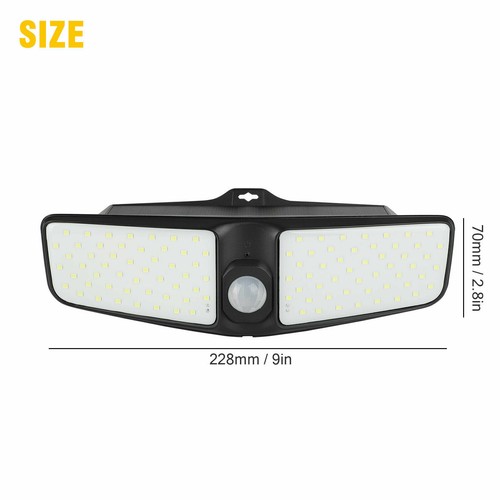 100 LED Dual Security Detector Solar Spot Light Motion Sensor Outdoor Floodlight - Picture 12 of 12