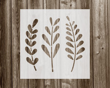 Leaves Stencil, Durable Handmade Mylar Reusable Craft Painting Template, 328