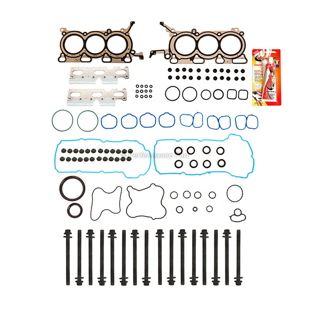Full Gasket Set Head Bolts for Lincoln Mazda Ford Edge Flex 07-09 CX-9 3.5L DOHC - Image 2 of 4