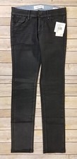 Habitual Jeans Women Size 24 x 27 Alice Skinny Black Raven NEW Made In USA B11