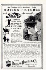 1926 Bell  Howell Filmo: Motion Pictures Vintage Print Ad