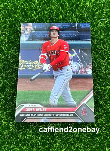 SHOHEI OHTANI 2023 Topps Now 455 Overtakes MLB Homer Lead 100th Career Blast NEW
