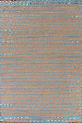 Luxury Hand-Knotted Moroccan Large Rug Modern Decor 9x13 ft