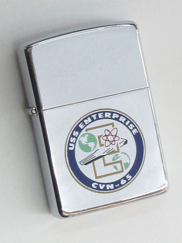 Zippo US Navy Nuclear Aircraft Carrier Enterprise 1988 Made Unused 