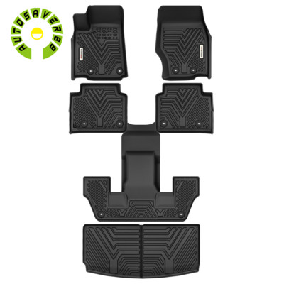 3D Floor Mats + Cargo Liner Full Cover For 21-25 Jeep Grand Cherokee L Anti-slip
