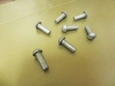 3/16”x9/16” Round Head Solid Steel Blacksmith Rivets Zinc Plated 25 Pcs US #1592