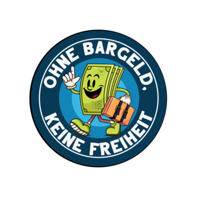 Ohne Bargeld keine Freiheit Cash Aufkleber Sticker Auto Magnet Vinyl wetterfest