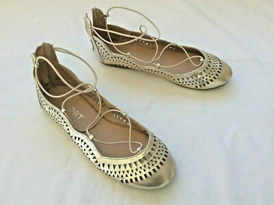 report gold sandals