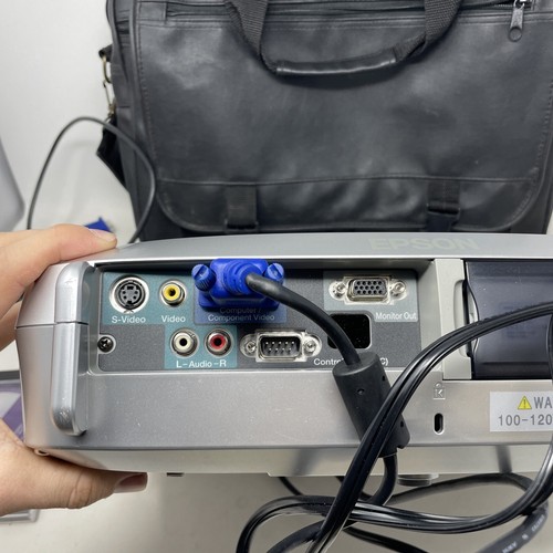 Epson PowerLite S1+ LCD Projector with CD, Cords, and Carrying Case - Picture 8 of 10