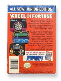 Wheel Of Fortune Junior Edition (Nintendo NES 1988) CIB - Game + Sleeve + Manual