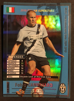 2009-10 Panini WCCF Italian Superstars Fabio Cannavaro Juventus