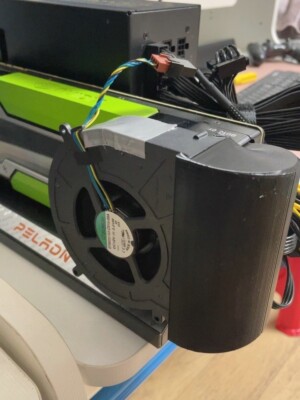 NVIDIA Tesla P40 24GB GDDR5 With U-shaped blower Fan Kit