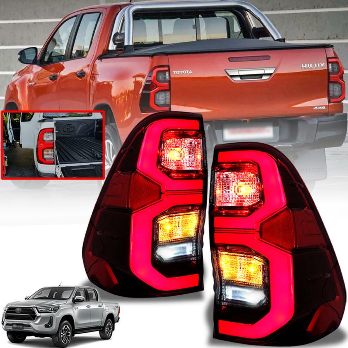HILUX テールライト Rear lights Tail lamp LED For Toyota Hilux SR5 M70 M80 pickup 2015