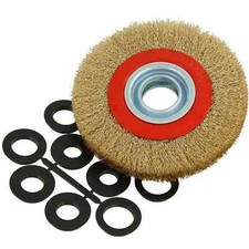 150mm Replacement Wire Wheel Brush For Bench Grinder With Bore Adaptors