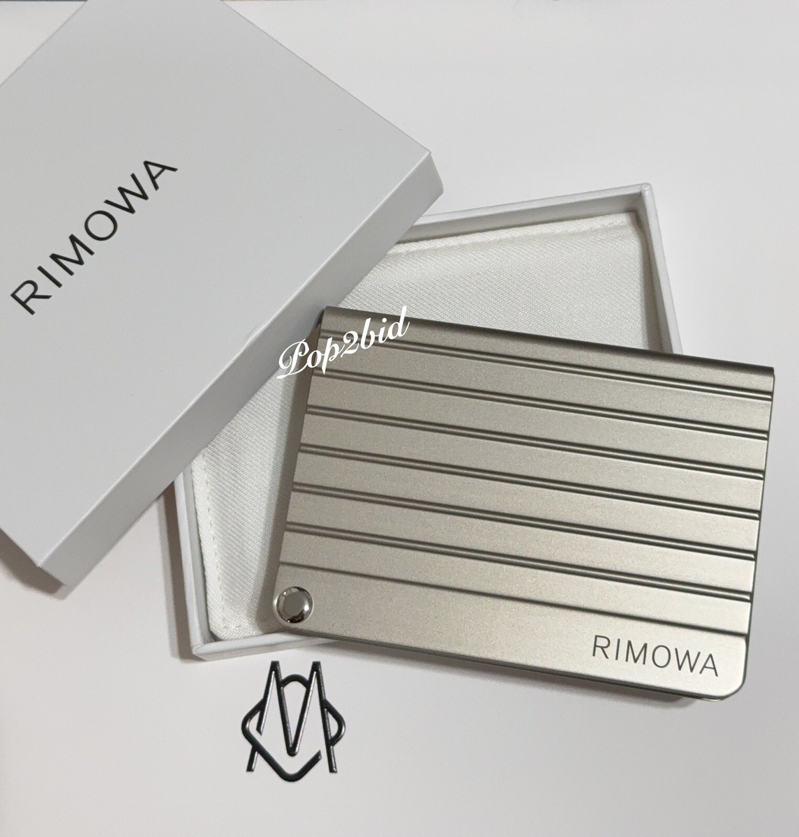 NEW Rimowa Aluminum Card Holder in Titanium | eBay
