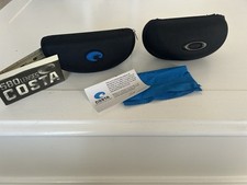 2 COSTA Del Mar Sunglasses Case Zipper Hard Clamshell NO Glasses Cases Only