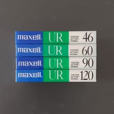 4 Audio Cassette Maxell UR 46,60,90,120 - 4 Musicassette Nuove Sigillate