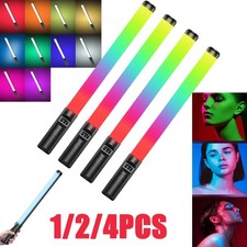 1-4PKS RGB LED Photography Lighting Portable Wand Handheld LED Video Fill Light