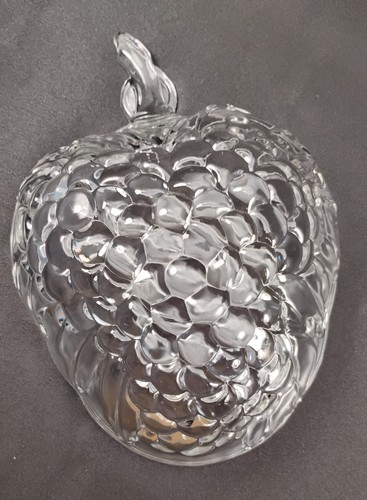 Frutero con racimo de uva de vidrio Indiana de colección vidrio prensado transparente 13" x 10" - Imagen 5 de 6