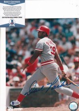 DAVE PARKER signed (ST LOUIS CARDINALS) baseball 8X10 photo BECKETT C35692