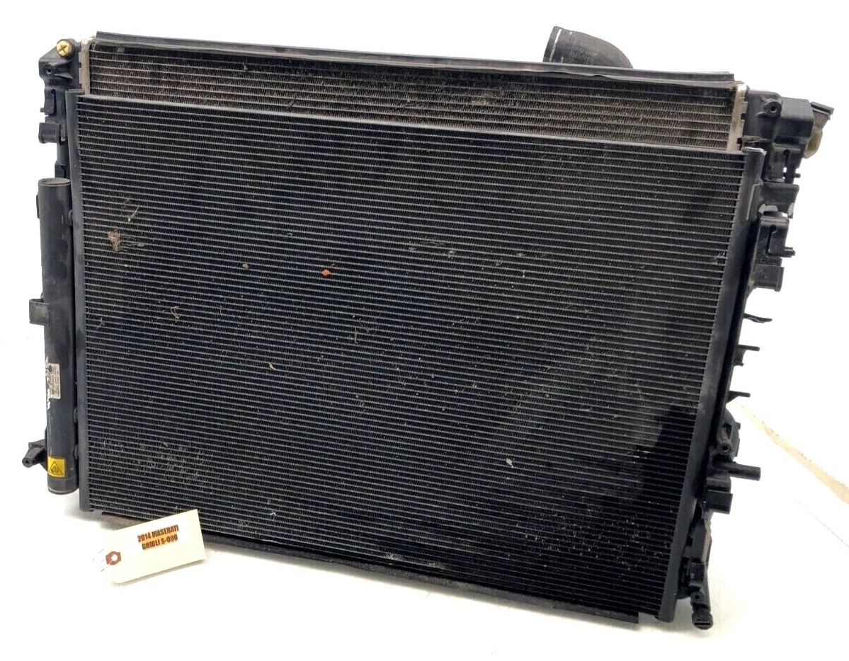 2014-2020 MASERATI GHIBLI CONDENSER RADIATOR FAN SET OEM.