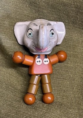 1930's TYKIE Toy Eppy ELEPHANT Head Bakelite Body Articulated BABY Rattle