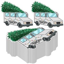 Colarr 100 Pcs Christmas Mail Carrier Thank You 5 x 6 inches, multicolor 
