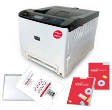 UniNet IColor 560 White Toner Transfer Printer 120v W/ Transfer Paper New Sealed