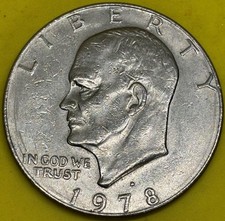 1978 D Eisenhower Ike Dollar Coin Ungraded X10
