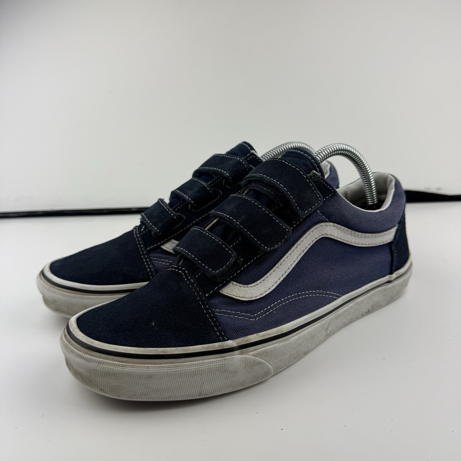 VANS Prison Issue Navy Hook And Loop Old Skool Men's Shoes Size 9 thumbnail 3