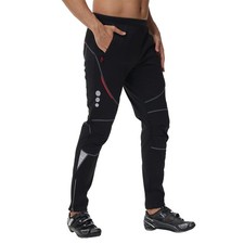 Men Cycling Pants Fleece Thermal Windproof Cycling Winter Pants Warm Athletic