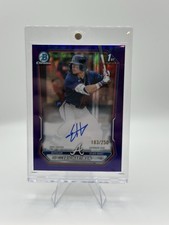 Eric Hartman Topps 2026 Bowman Chrome 1st Bowman Purple On Card Auto /250 Braves